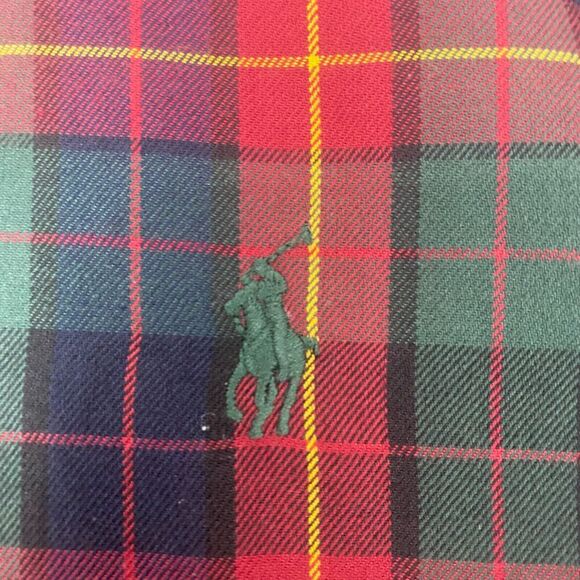 Polo Ralph Lauren Shirt Men SZ L Green Red Plaid Button Down Classic Fit Pony - Picture 16 of 16
